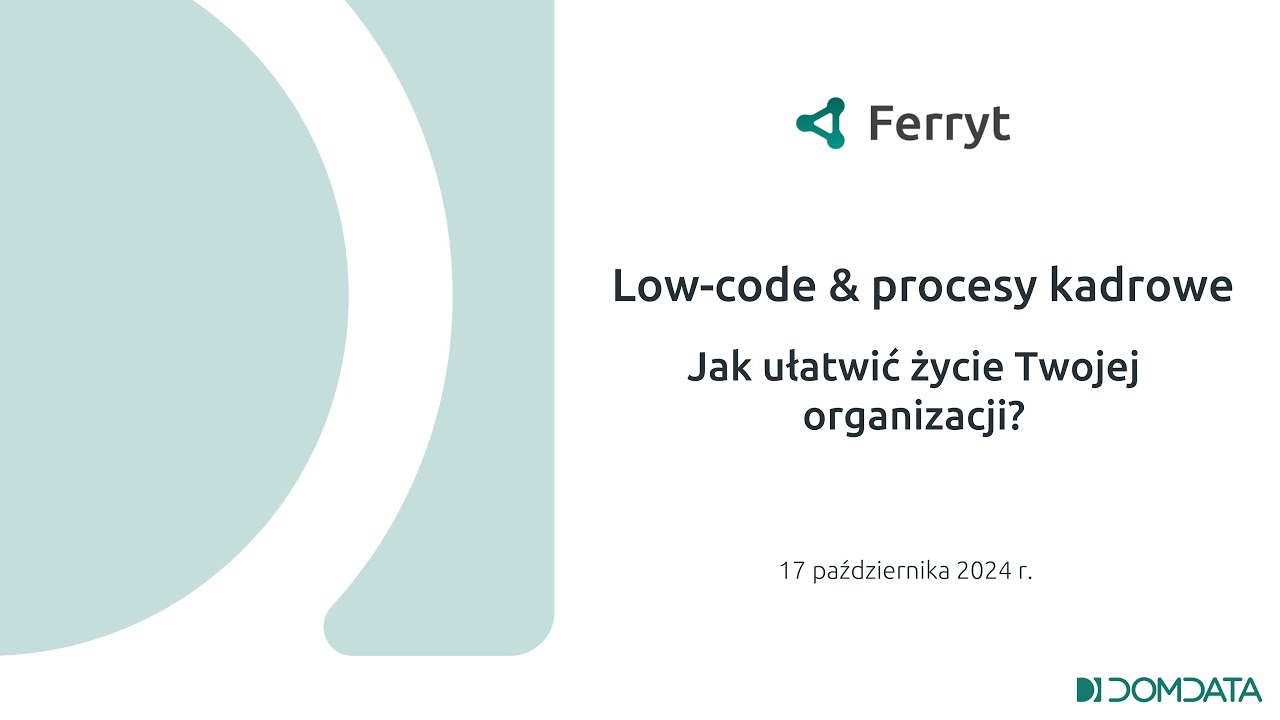 Webinarium: Low-code & procesy kadrowe. Jak ułatwić życie Twojej organizacji?