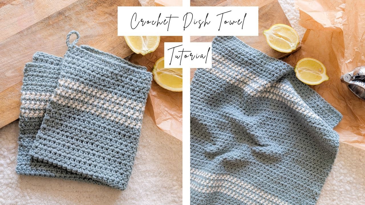 Easy Crochet DishTowel Tutorial - Free Pattern