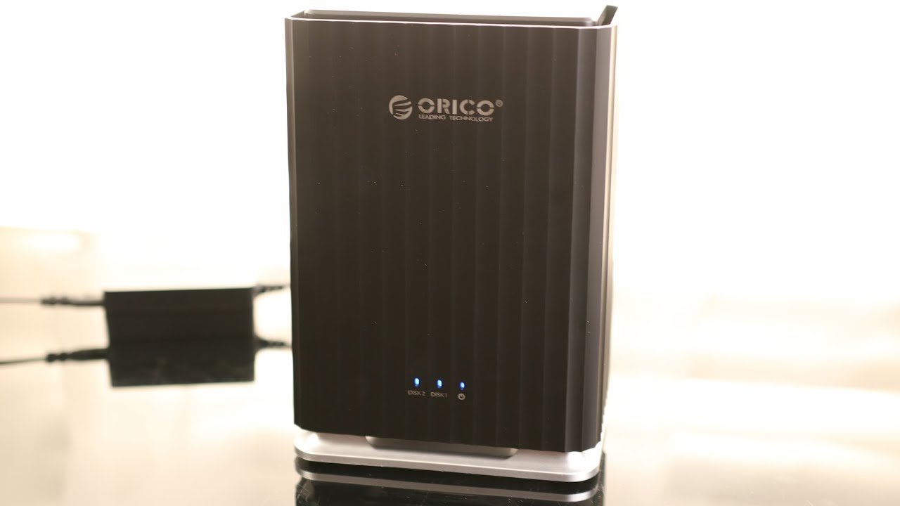 ORICO 2 Bay Hard Drive Enclosure USB C Plug and Play DAS Storage with 12V/4A Power Adapter Maximum