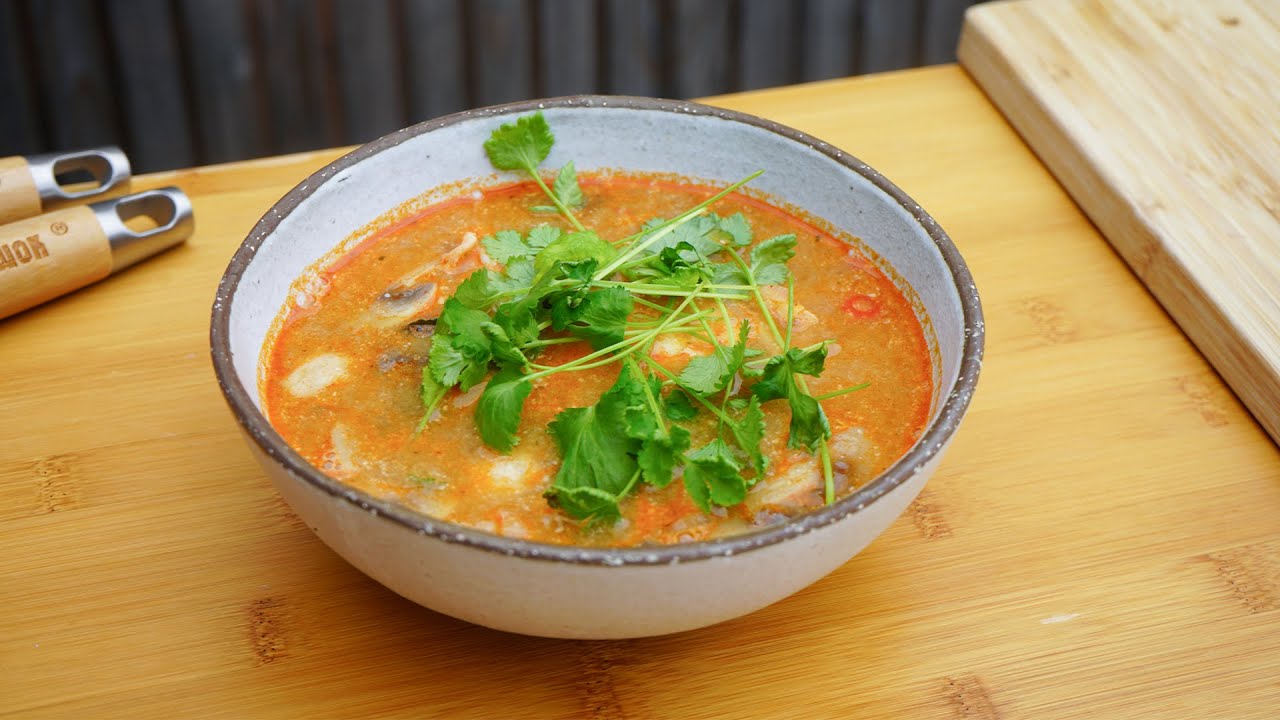 Wokopskrift - Tom yum goong suppe
