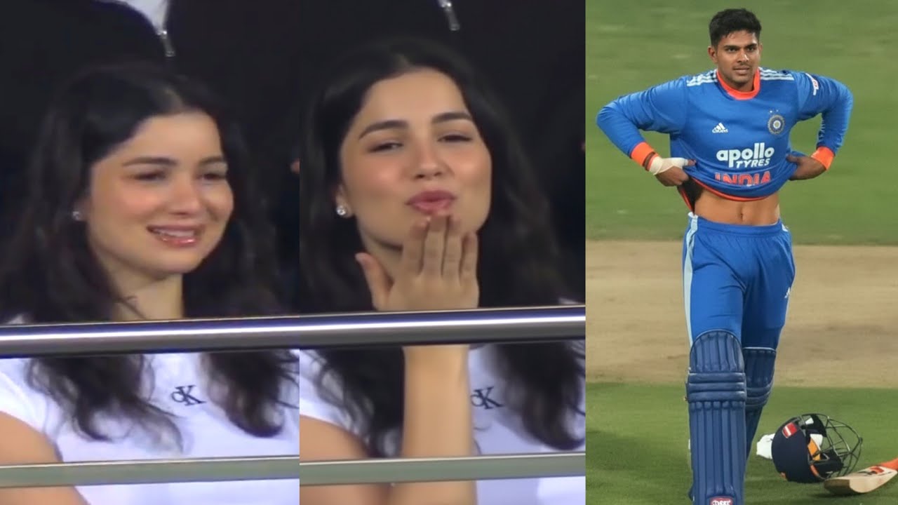 Sara Tendulkar's reaction when Shubman Gill showed off his six-pack abs during Ind vs Aus Live match