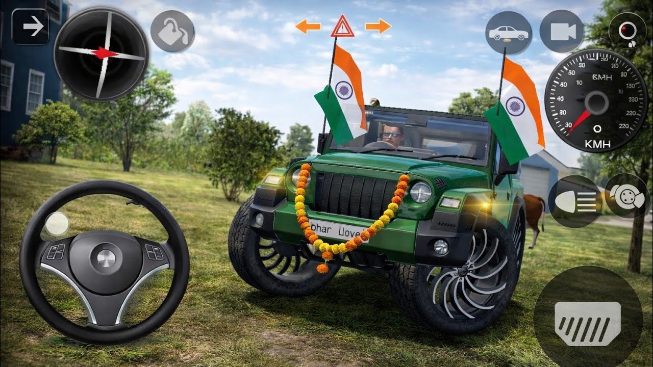 Modified Mahendra Thar. Indian thar game. Gadi wala game. Android gameplay 2026