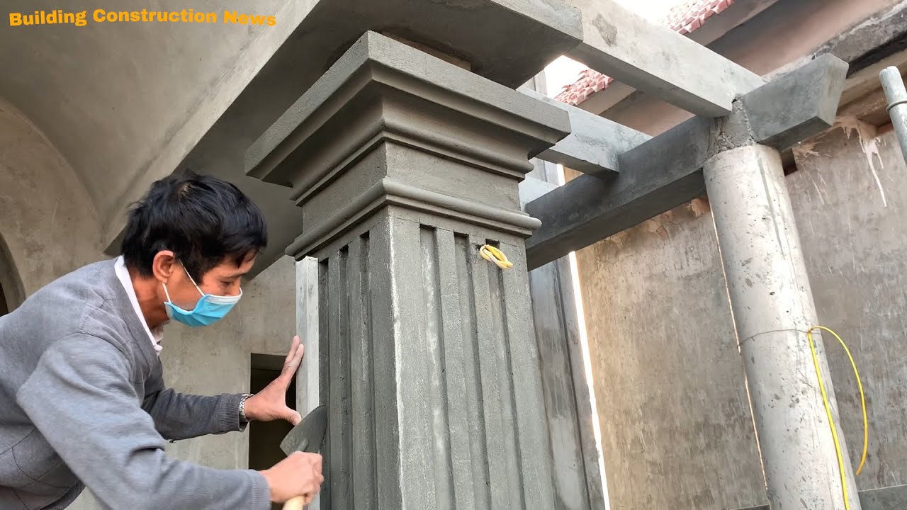 Creative And Modern Concrete Columns Construction And Decoration Techniques For Your Home