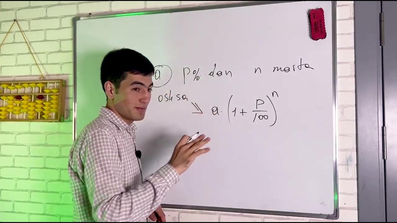 Foizlar mavzusidan ajoyib usul | Andalucia o'quv markazi | Isakov Doniyor