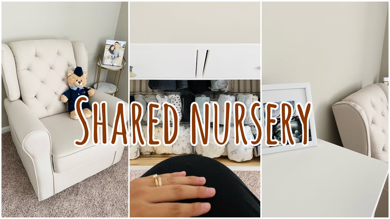 UNOFFICIAL one bedroom apartment nursery tour (shared nursery)  //preparing for baby boy, baby vlog