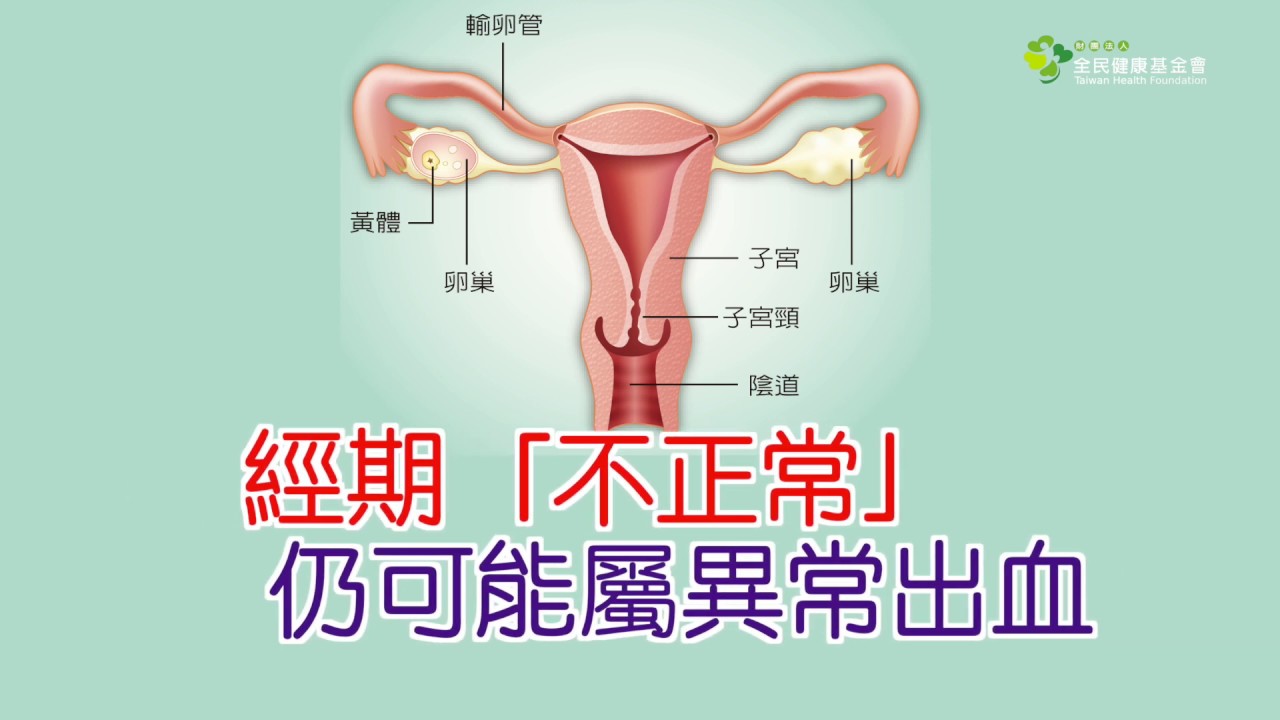 經期「不正常」 仍可能屬異常出血