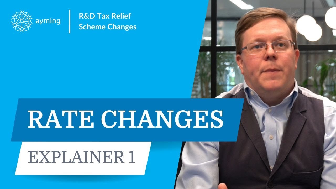 R&D Tax relief scheme changes 1 - Rate changes