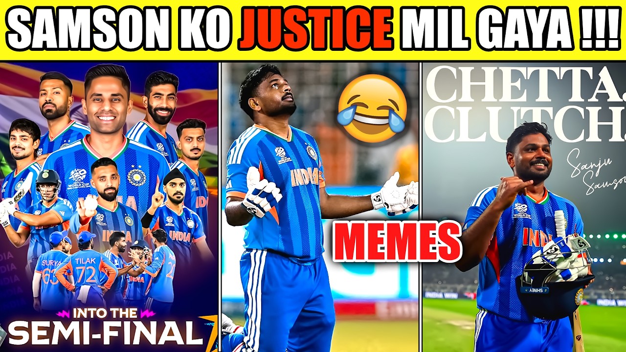 SANJU 97 RUNS 😱 IND vs WI WORLD CUP 2026 MEMES 😂
