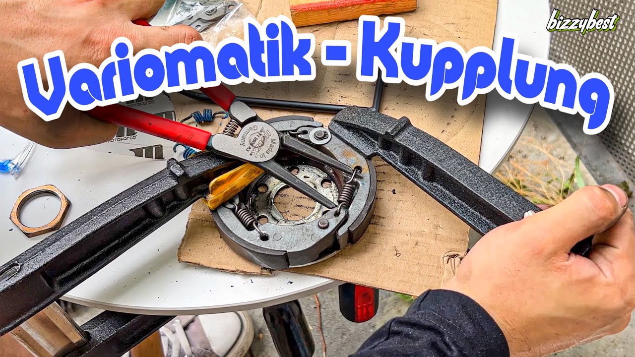 Variomatik und Kupplung optimieren- Gewichte, Gegendruckfeder, Kupplungsfedern- NRG Power 50ccm