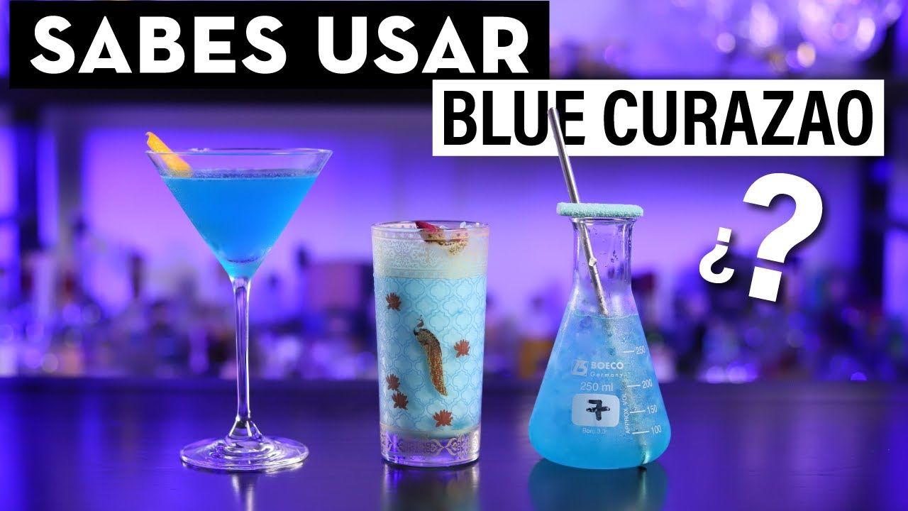 3 Cocteles con Blue Curazao