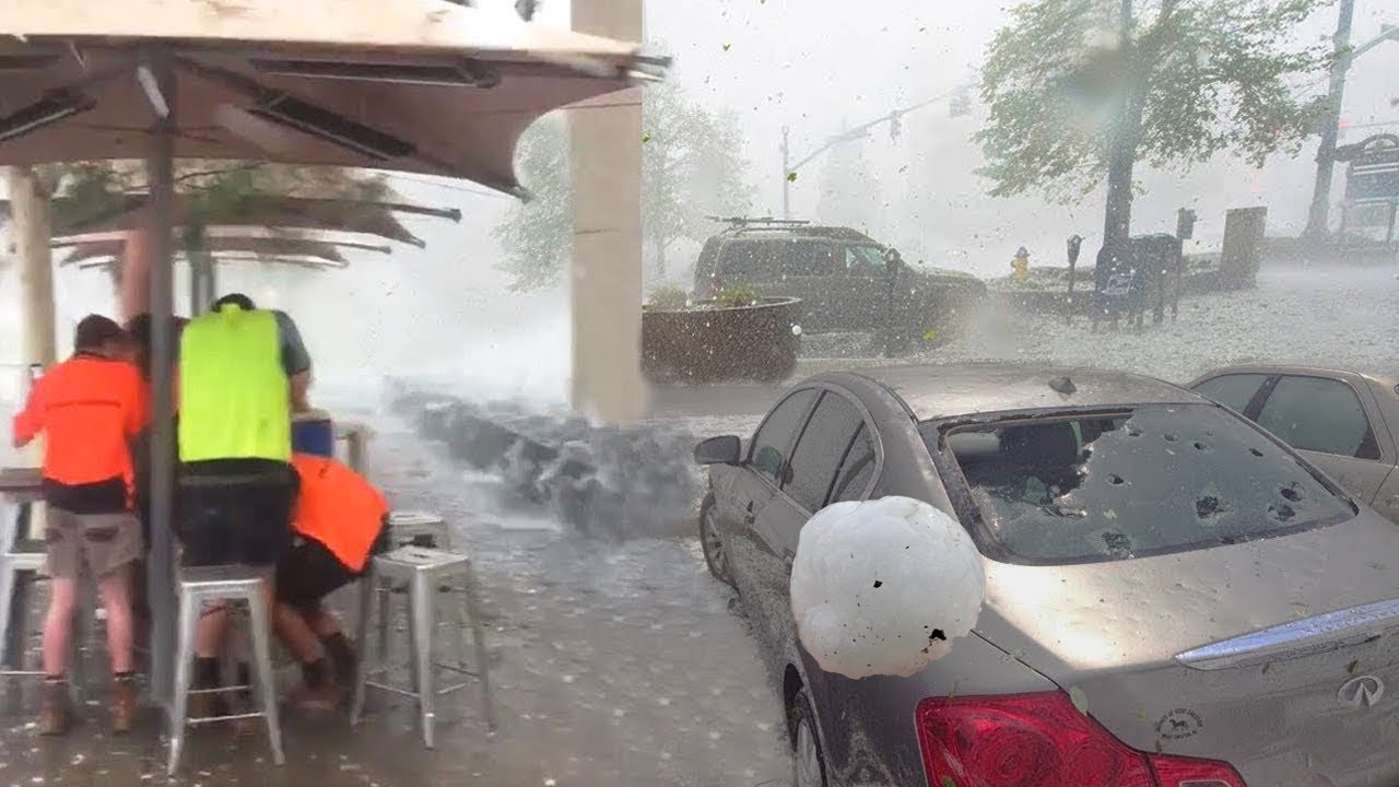 The Sky Destroyed Spain! Huge Hail hits Catalonia at Incredible Speed!