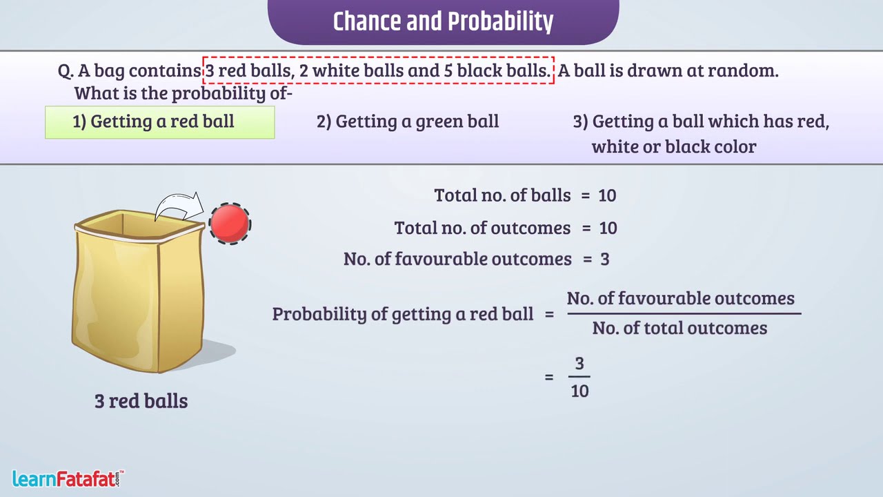 Data Handling Class 7 Maths - Chance and Probability