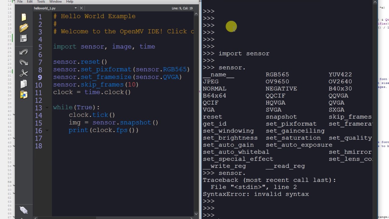 OpenMV IDE & Generic MicroPython Board Support