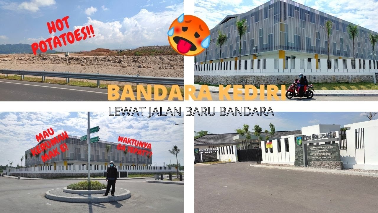BANDARA KEDIRI LEWAT JALAN BARU, VLOG PERJALANAN KE RUMAH MAK E