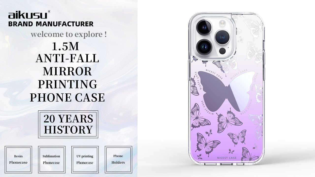 🦋Mirror Butterfly | 1.5m Drop-Protection | The Fairy Mirror with Built-in Lighting! ✨