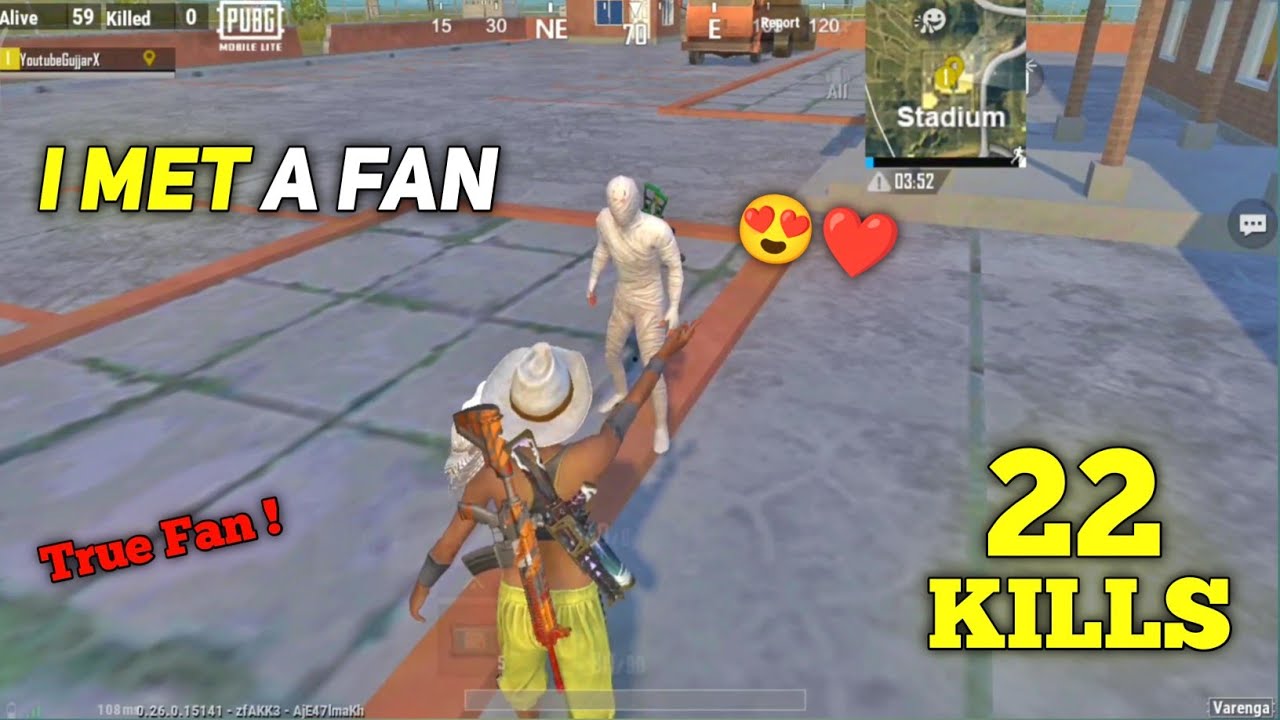 I MET A LOYAL FAN 😍 22 KILLS NEW 1V4 GAMEPLAY OF PUBG MOBILE LITE