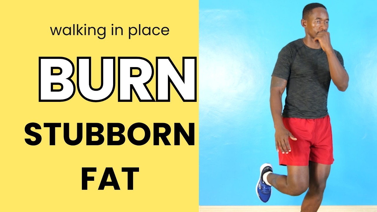 Burn STUBBORN Fat With This 25 Minute Walking In Place Workout!