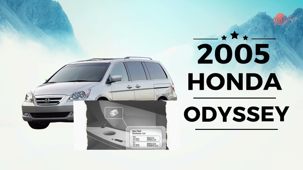 Código de Radio Honda Odyssey 2005 – ¡Desbloquéalo en Minutos!