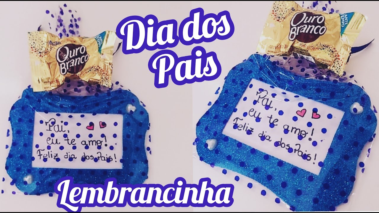 💙LEMBRANCINHA DIA DOS PAIS | MINI QUADRO DE E.V.A | TIA JÔ #rumo1000inscritos