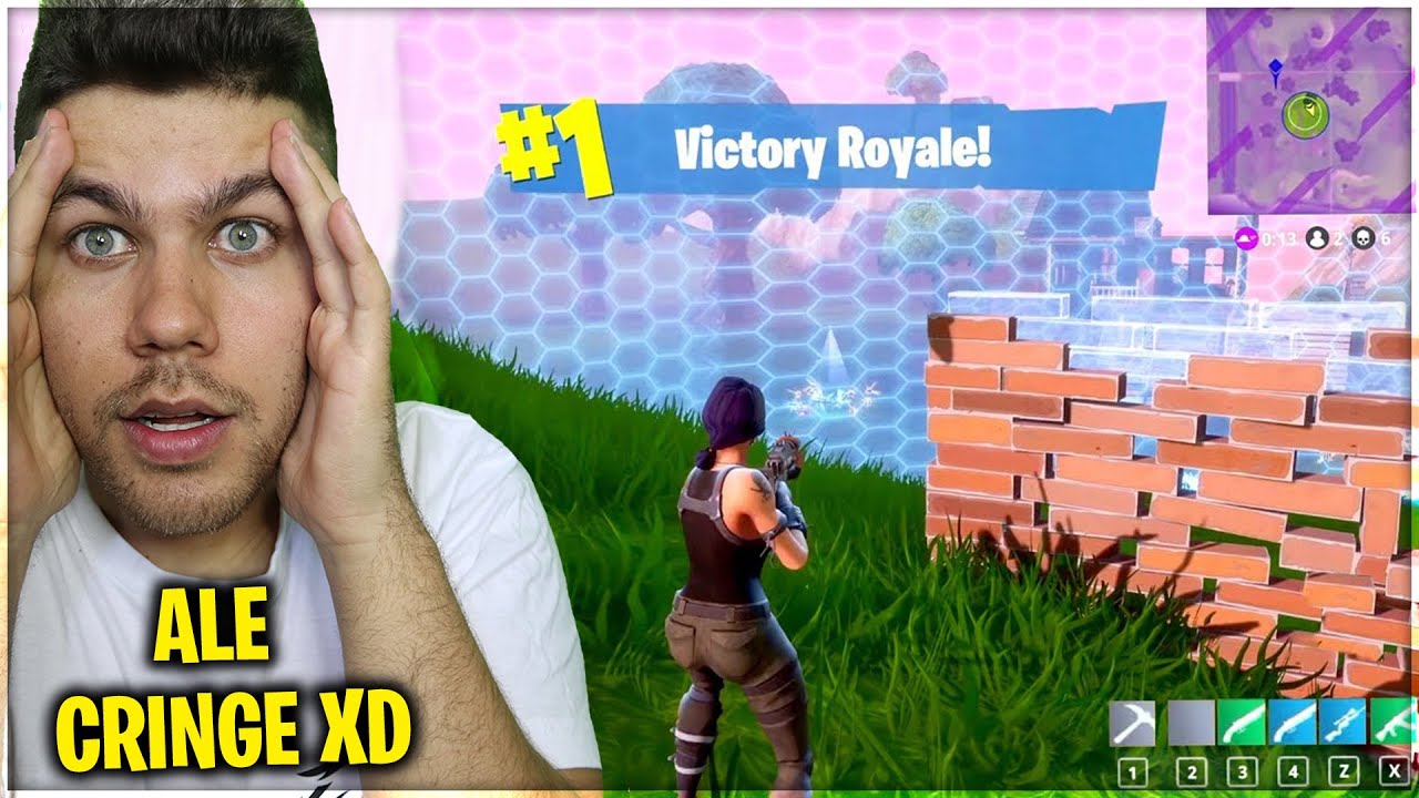 OGLĄDAMY MOJĄ PIERWSZĄ GRE W FORTNITE NA YOUTUBE XD *przeklinałem i wyzywałem*