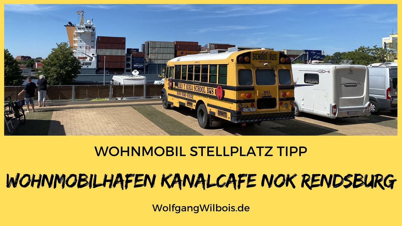 Wohnmobil Stellplatz Tipp Wohnmobilhafen Kanal-Cafe in Rendsburg am NOK - Nord-Ostsee-Kanal