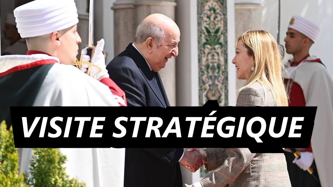 🇩🇿🇮🇹 Le pr&eacute;sident Tebboune re&ccedil;oit Giorgia Meloni au palais d&rsquo;El Mouradia &agrave; Alger