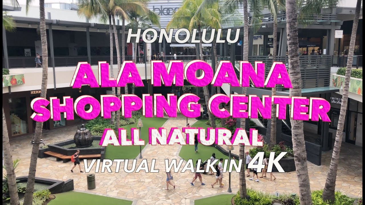 Ala Moana Shopping Center 3/29/2018 [4K] Hawaii