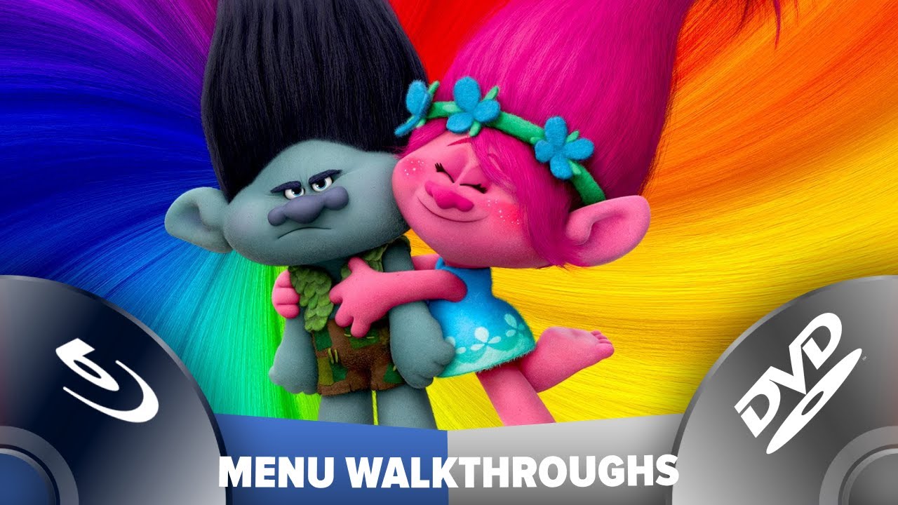 Trolls (2016) - Menu Walkthroughs (Blu Ray + DVD)