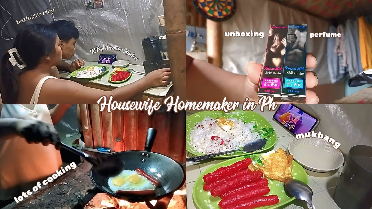 housewife vlog 🦋 unboxing, cooking, mukbang and watching KPop Demon Hunters 🍀