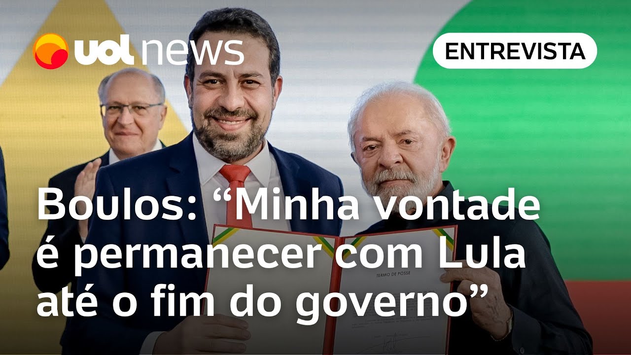 Boulos diz que quer ficar com Lula 'at&eacute; o fim', mas n&atilde;o descarta 2026: 'elei&ccedil;&atilde;o discuto depois'