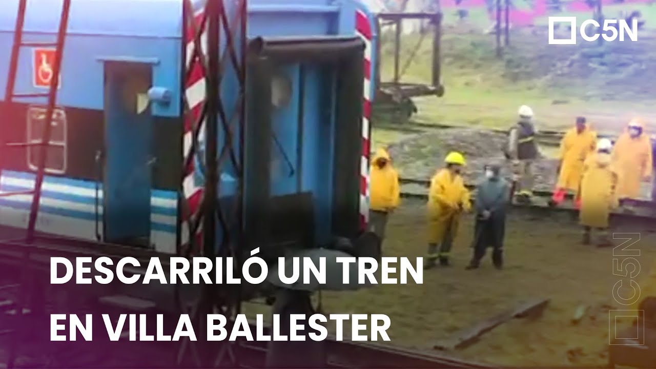 DESCARRILÓ un TREN en VILLA BALLESTER