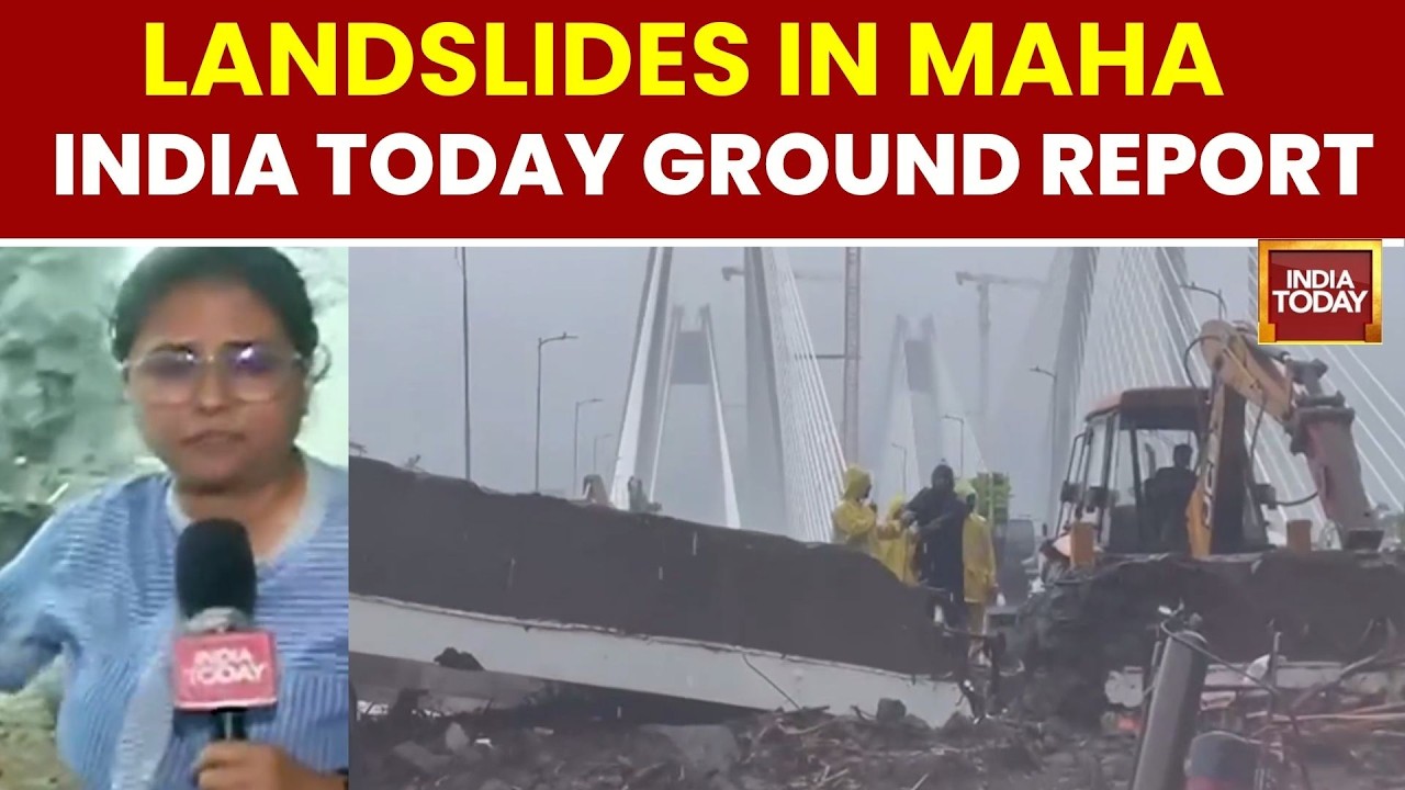 Heavy Rains Trigger Landslide On Mumbai-Pune Expressway Causing Traffic Chaos | Ground Report