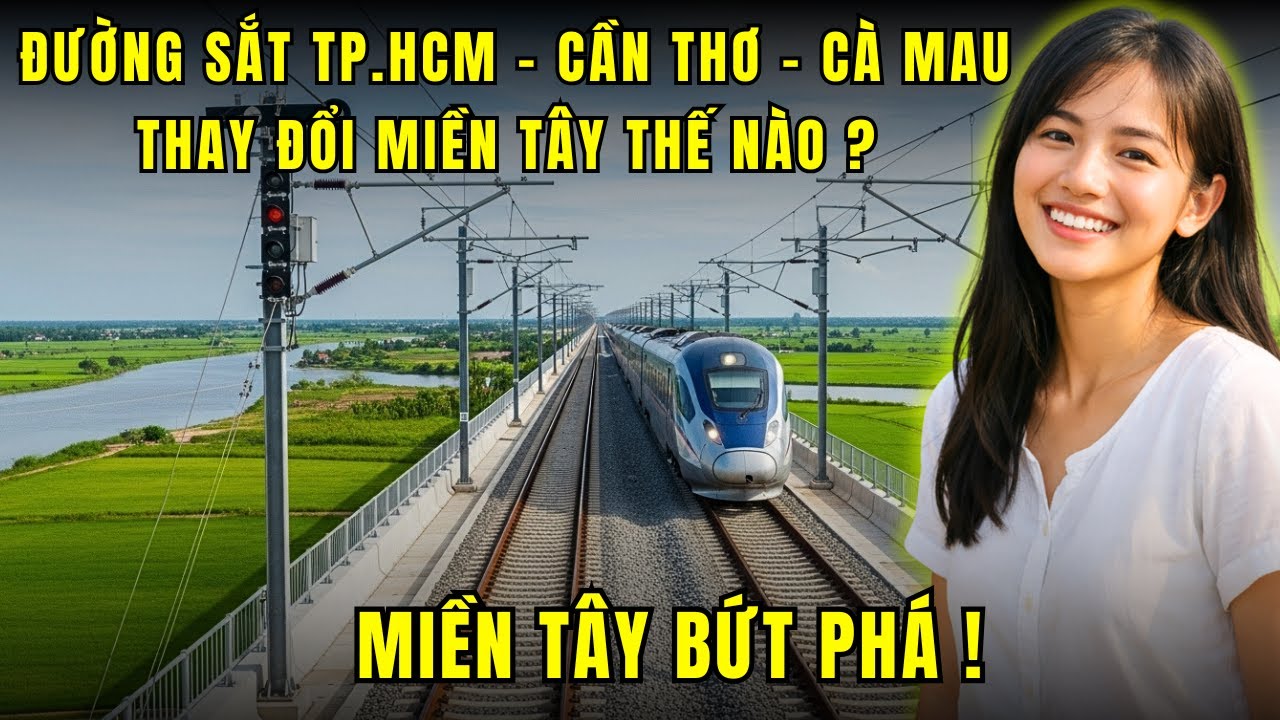 Đường sắt TP. HCM -CẦN THƠ - CÀ MAU Mở Ra Cơ Hội Phát Triển Mới Cho Đồng Bằng Sông Cửu Long