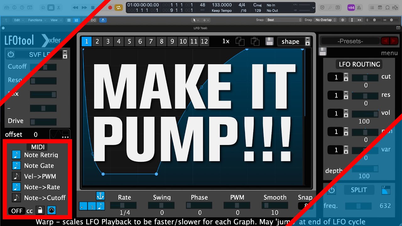 No More Boring Pads! Sidechain with LFO Tool in Logic Pro X