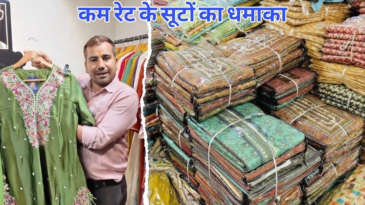 कम रेट के सूटों का धमाका, कॉटन suits market suits wholesale market surat, suit manufacturer surat