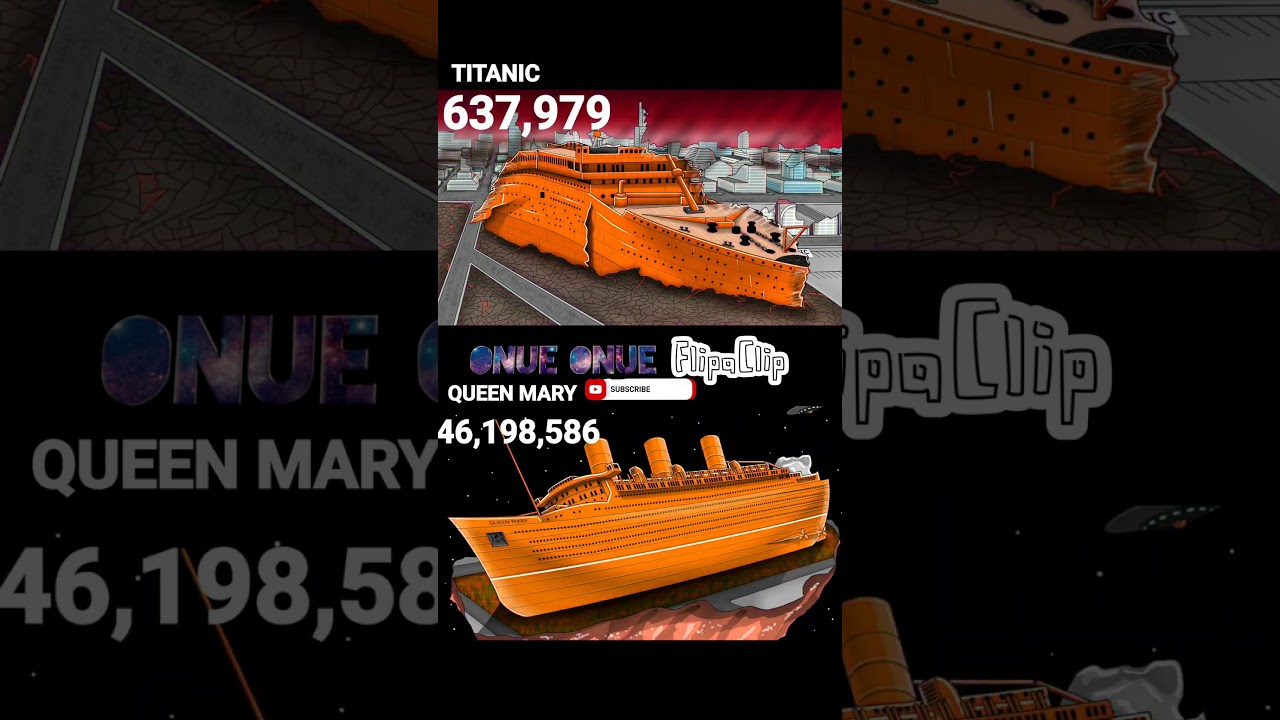 TITANIC and QUEEN MARY SHIPWRECKS 🚢⚓️ +1,000,000 years