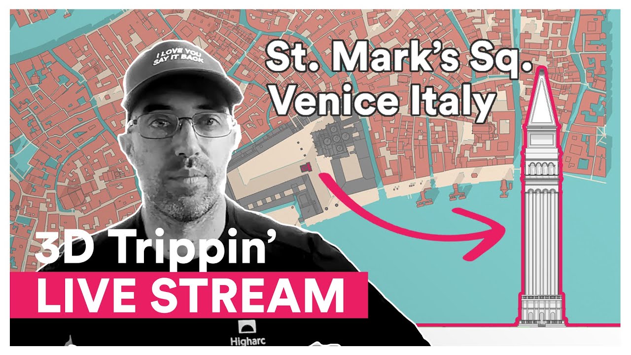 3D Trippin' - Live SketchUp Modeling of St. Mark's Square in Venice Italy
