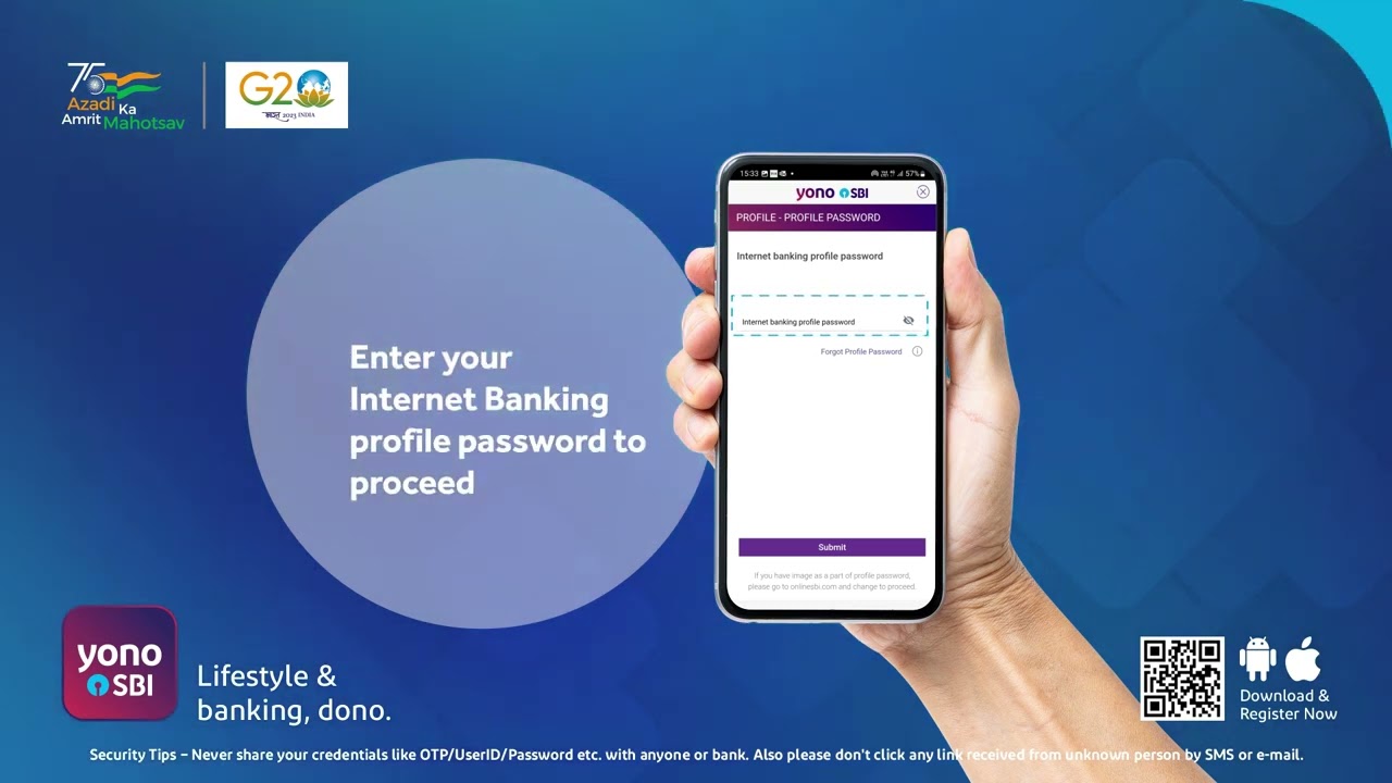 Register your email id on YONO App