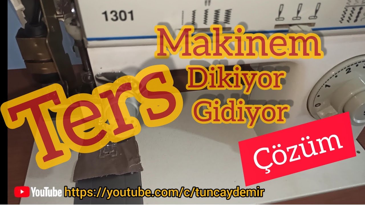 Singer makinem ters gidiyor / Makinem ters dikiyor / Makinem geri dikiyor ne yapabilirim Yoknaz 1301