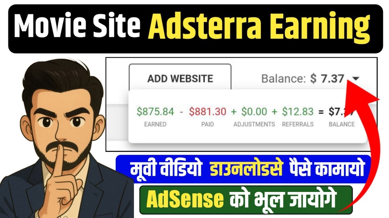 Adsterra Ads Setup In Blogger | Adsterra Earning Tricks | Movie Website | Free Course Class 3 | Earn