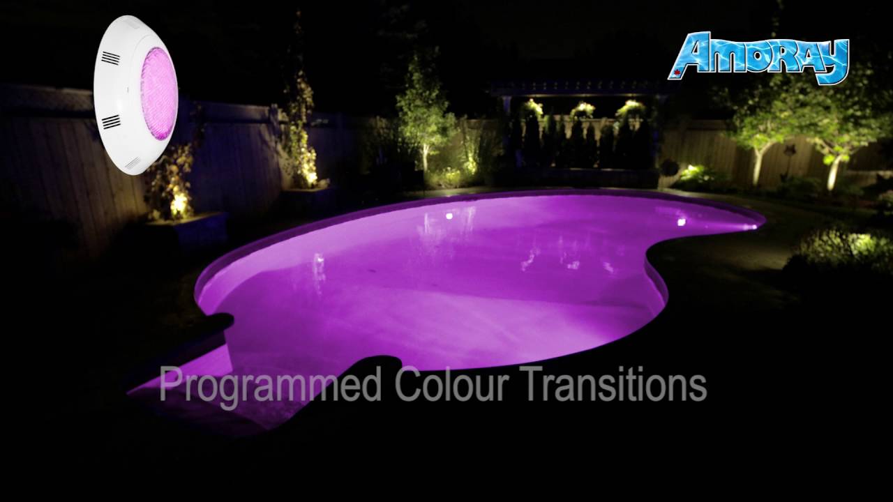 AMORAY UNDERWATER LED LIGHT | IDEAL FOR: POOLS, PONDS, FOUNTAINS, DOCKS, WATER FEATURES