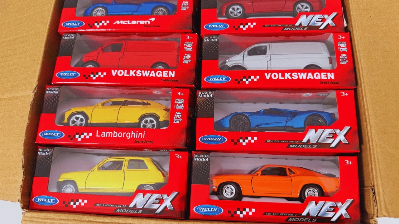 Коллекция литых моделей Welly NEX – VW Transporter и Porsche (распаковка)!