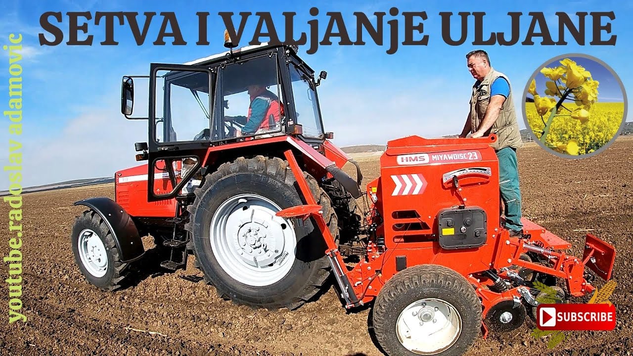 SETVA I VALJANJE ULJANE REPICE: PROBA HMS SEJALICE;SOWING AND ROLLING OIL RAPES: HMS SEEDER TEST