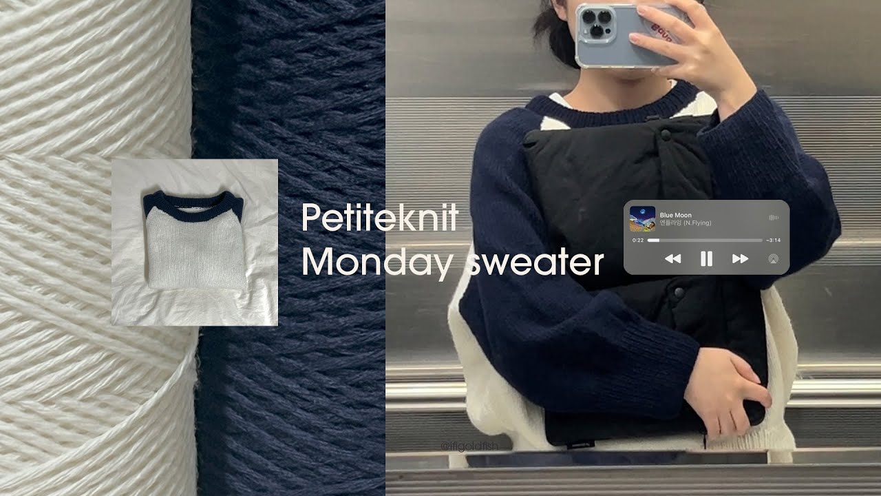 knitting • 이것좀봐 신기하지😮 • monday sweater by petiteknit
