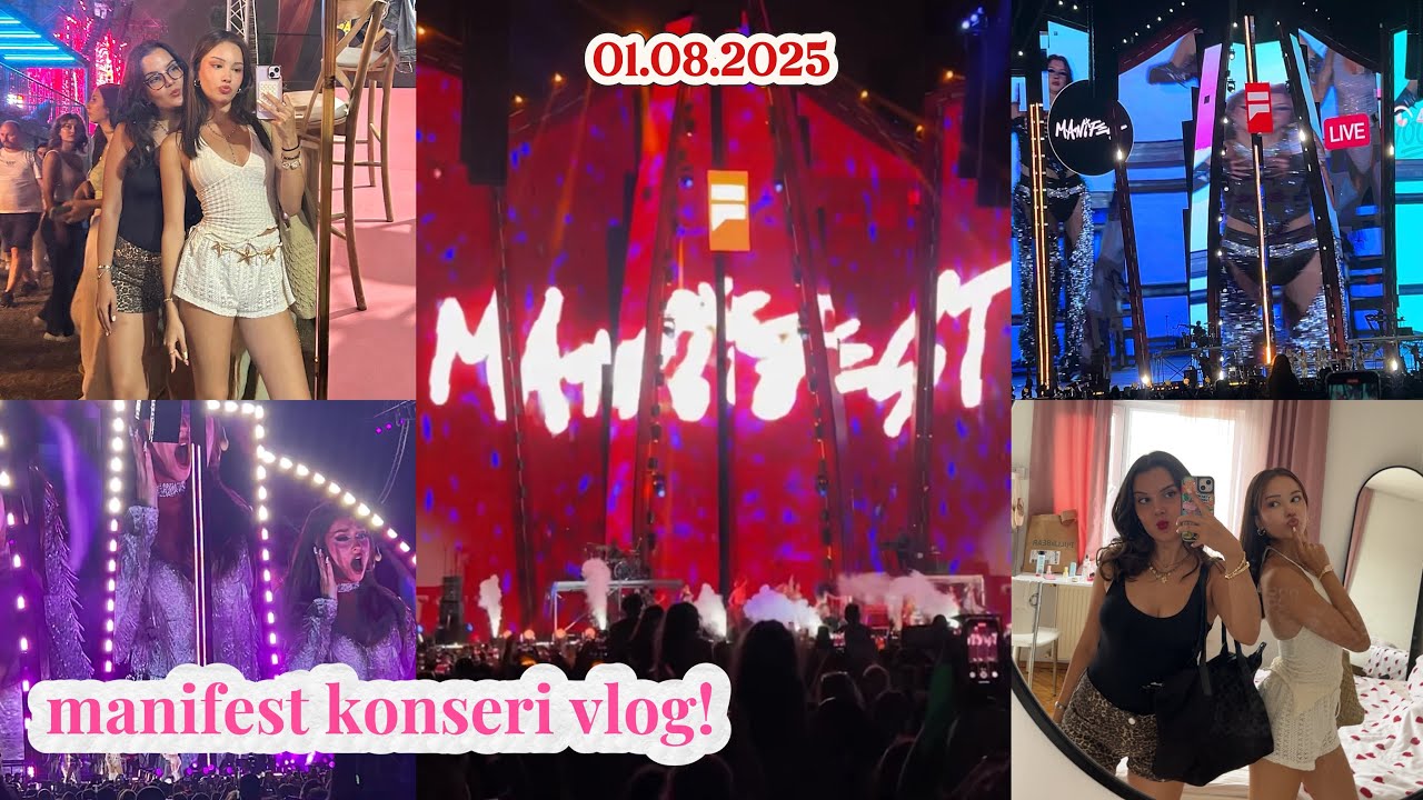 MANİFEST KONSERİ VLOG! | hazırlanma,konser anı ve bol bol sohbet✨