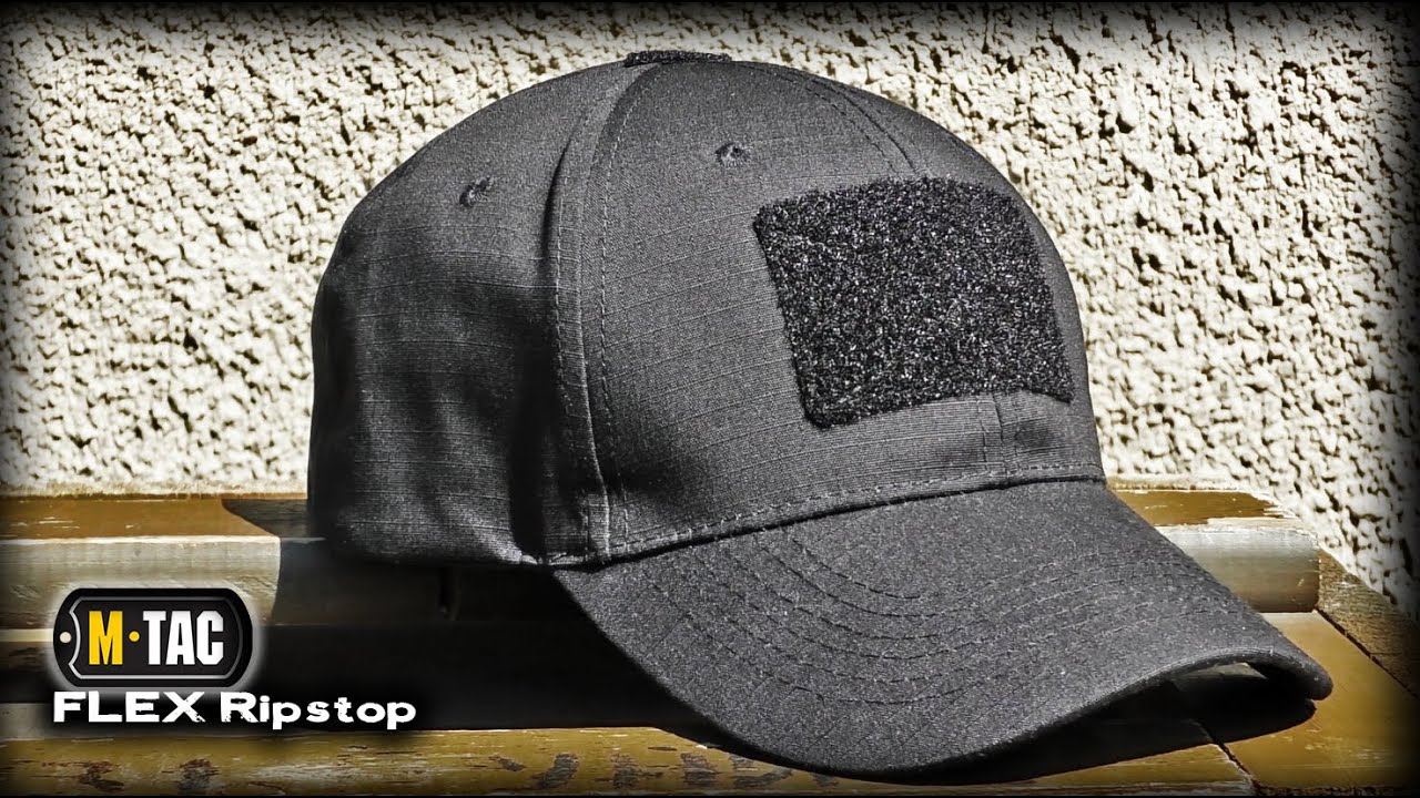 Тактическая Бейсболка с липучкой FLEX Ripstop М-ТАС/Tactical baseball cap