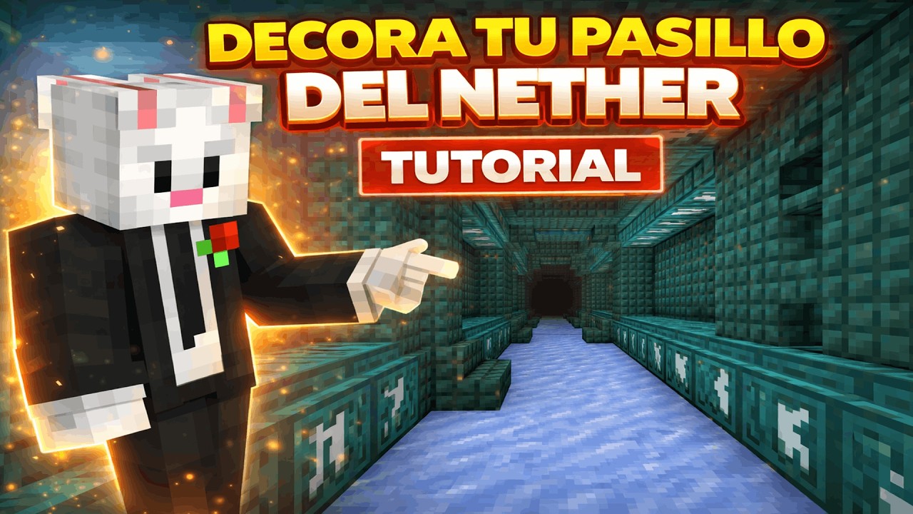 Cómo Decorar un Pasillo del Nether en Minecraft (Fácil y Épico)