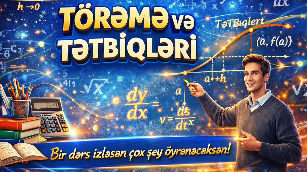 Törəmə və Tətbiqləri . (Qayda və nümunə izahları) 