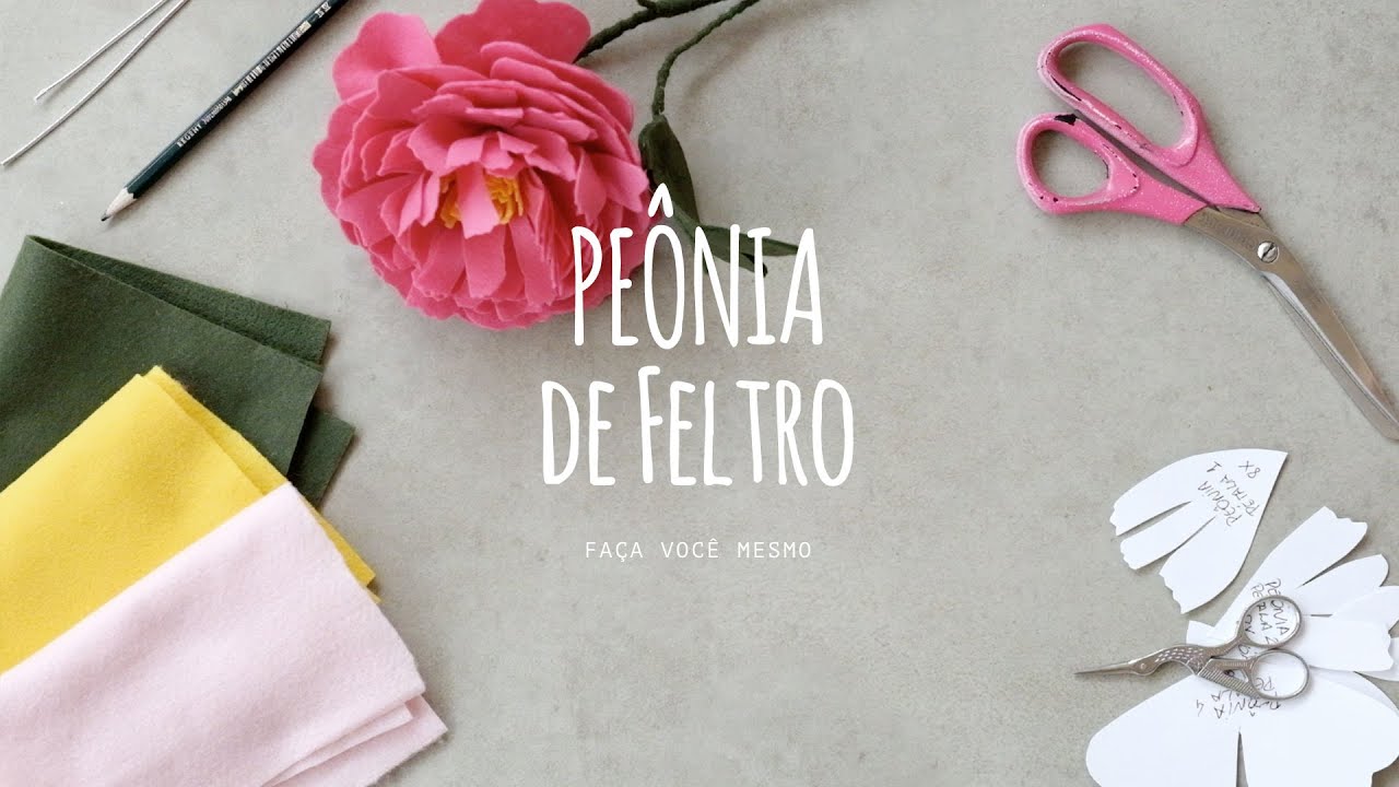 Peônia de Feltro