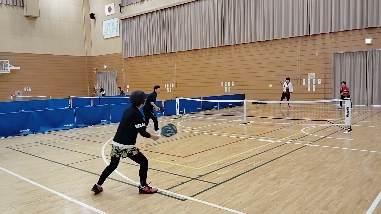 第1回AKITA大会(D部門 女子ダブルス)予選③｢土井･佐藤」ー ｢武石･阿部｣ _ピックルボール